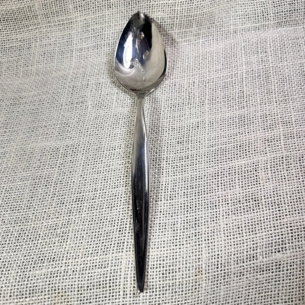 Ebbtide Slotted Serving Spoon Solid Stainless Steel USA Replacement 8.5 Inch